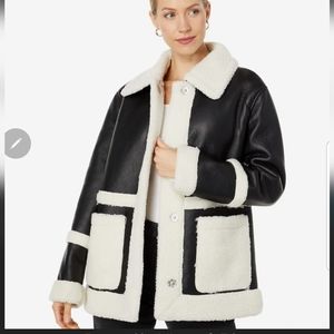 Avec Les Filles   Women's Faux Shearling Jacket sz-M